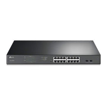 Load image into Gallery viewer, TP-Link Jetstream 16 Port Gigabit PoE Switch | 16 PoE+ Ports @192W, w/ 2 SFP Slots | Easy Smart | Rackmount | Support Vlan, QoS and IGMP TL-SG1218MPE