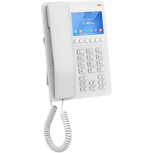 Load image into Gallery viewer, Grandstream Desktop Hotel Phone, 3.5" Color LCD, PoE, Dual-band WiFi 6, White GHP630W