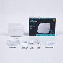 Load image into Gallery viewer, TP-Link EAP225 V3 Wireless MU-MIMO Gigabit Ceiling Mount Access Point, Supports 802.3af PoE and Passive PoE(Injector Included), AC1350
