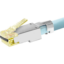 Load image into Gallery viewer, Simply45 ProSeries Cat 7a/7/6a STP Shielded External Ground Pass-Through Modular Plug (50-Piece Jar)