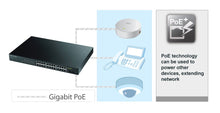 Load image into Gallery viewer, Zyxel 8-Port Gigabit PoE Switch | Smart Managed | Desktop/Wallmount and Fanless | 8 PoE+ Ports with 70 Watt Budget | VLAN, IGMP, QoS [GS1900-8HP]
