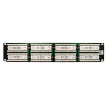 Load image into Gallery viewer, Vertical Cable Cat5e 48 Port 19" Horizontal Rackmount 2U Patch Panel