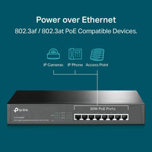 Load image into Gallery viewer, TP-Link 8-Port Gigabit Ethernet Poe+ Unmanaged Energy-Efficient Switch with 124W 8-Poe+ Ports Desktop/Rackmount | Lifetime TL-SG1008MP