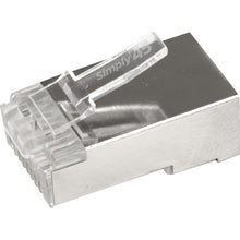 Load image into Gallery viewer, Simply45 Cat 5e STP Shielded RJ45 Pass-Through Modular Plug (50-Piece Jar)
