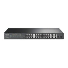 Load image into Gallery viewer, TP-Link TL-SL2428P V4 | 24 Port Fast Ethernet Smart Managed PoE Switch | 24 PoE+ Ports @250W, w/ 4 Gigabit Ports + 2 Combo SFP Slots | Omada SDN Integrated | Limited Lifetime Protection | PoE Recovery