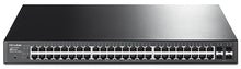 Load image into Gallery viewer, Bundle with Cat6 5ft Patch Cords and TP-Link T1600G-52PS JetStream 48-Port Gigabit Smart PoE+ Switch with 4 SFP Slots