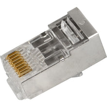 Load image into Gallery viewer, Simply45 Cat 5e STP Shielded RJ45 Pass-Through Modular Plug (50-Piece Jar)