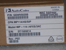 Load image into Gallery viewer, Audiocodes MP114 4FXS Ports - SIP Telephony MP114/4S/SIP