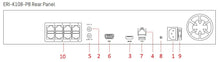 Load image into Gallery viewer, HIKVISION EKI-K82T46 8-Channel 4K POE NVR Value Express Kit with (6) 4MP Outdoor Network Turret Camera, (2.8 mm Fixed Lens), RJ45 Connections