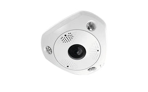 HIKVISION DS-2CD63C5G0E-IS 12MP IR Network Fisheye Dome Camera with Alarm and Audio Inputs and Outputs and Built-in Heater, RJ45 Connection