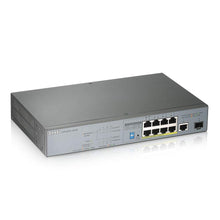 Load image into Gallery viewer, Zyxel 8-port Gigabit Unmanaged PoE+ Switch with 130 Watt Budget and 1 Gigabit Copper Port + 1 SFP, Long Range PoE Switch [GS1300-10HP]
