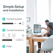 Load image into Gallery viewer, TP-Link 8-Port Gigabit Ethernet Poe+ Unmanaged Energy-Efficient Switch with 124W 8-Poe+ Ports Desktop/Rackmount | Lifetime TL-SG1008MP