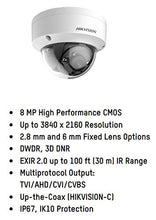 Load image into Gallery viewer, HIKVISION DS-2CE57U1T-VPITF 2.8MM TurboHD 8MP EXIR Outdoor Analog Dome Camera with 2.8 mm Fixed Lens, BNC Connection