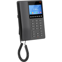 Load image into Gallery viewer, Grandstream Desktop Hotel Phone, 3.5" Color LCD, PoE, Dual-band WiFi 6, Black GHP631W