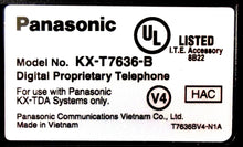 Load image into Gallery viewer, Panasonic KX-T7636-B 24-Button 6-Line Backlit LCD Display Speakerphone - Black (Refurbished)