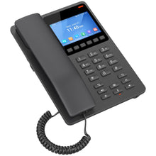 Load image into Gallery viewer, Grandstream Desktop Hotel Phone, 3.5" Color LCD, PoE, Dual-band WiFi 6, Black GHP631W