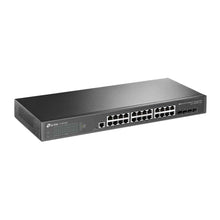 Load image into Gallery viewer, TP-Link TL-SG3428X | 24 Port Gigabit Switch, 4 x 10GE SFP+ Slots | L2+ Smart Managed | Omada SDN Integrated | IPv6 | Static Routing | Support QoS, IGMP & LAG | Limited Lifetime Protection