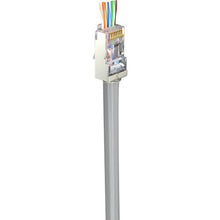 Load image into Gallery viewer, Simply45 Cat 5e STP Shielded RJ45 Pass-Through Modular Plug (50-Piece Jar)