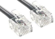 Load image into Gallery viewer, TeleDirect Telephone Line Cord 25 Ft Silver Satin 4 Conductor New in a Factory Sealed Bag for Telephone Wall Outlets