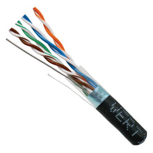 Load image into Gallery viewer, Vertical Cable 057-468/S/BK Cat5e, 350 MHz, Shielded, 24AWG, Solid Bare Copper, 1000ft, Bulk Ethernet Cable, Black