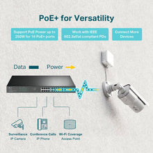 Load image into Gallery viewer, TP-Link TL-SG1218MP 16 Port Gigabit PoE Switch 16 PoE+ Ports @250W, w/ 2 Uplink Gigabit Ports + 2 Combo SFP Slots Plug & Play Sturdy Metal Rack-mountable