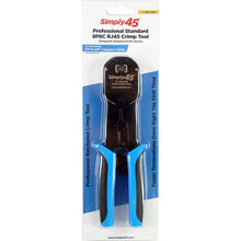 Load image into Gallery viewer, Simply45 Universal RJ45 Crimp Tool for Standard WE/SS 8P8C Unshielded & Internal Ground