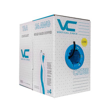 Load image into Gallery viewer, Vertical Cable Cat5e, 350 MHz, UTP, 24AWG, 8C Solid Bare Copper, 1000ft, Bulk Ethernet Cable - 151 Series, Black 151-101/BK