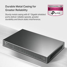 Load image into Gallery viewer, TP-Link TL-SG2008 V3 | 8 Port Gigabit Smart Managed switch | Omada SDN Integrated | IPv6 | Static Routing | L2/L3/L4 QoS, IGMP & Link Aggregation | Limited Lifetime Protection | Black