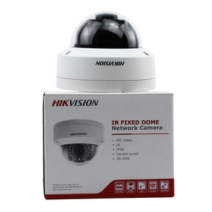 HIKVISION DS-2CD2142FWD-IWS 4MP WDR Fixed Dome IP Camera (IP67 Waterproof IK10 Motion Detection DC12V & PoE Built-in Wi-Fi Audio/Alarm IO 30m IR)-2.8mm