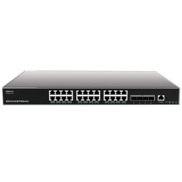 Grandstream Enterprise Layer 3 Managed Network Switch, 24 x GigE, 4 x SFP+ GWN7813 (NEW, late-July)