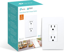 Load image into Gallery viewer, TP-LINK Kasa Smart Wi-Fi Power Outlet, 2-Outlets KP200