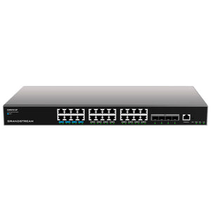 Grandstream Enterprise Layer 3 Managed PoE Network Switch, 24 x GigE, 4 x SFP+ GWN7813P (NEW, late-July)
