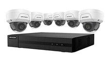 Load image into Gallery viewer, HIKVISION EKI-K82D46 8-Channel 4K POE NVR Value Express Kit with (6) 4MP Outdoor Network Dome Camera, (2.8 mm Fixed Lens), RJ45 Connections