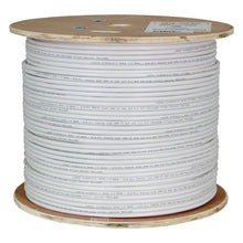 Load image into Gallery viewer, Vertical Cable Cat6A 10G, Shielded, 23AWG, Solid Bare Copper, PVC, 1000ft, Bulk Ethernet Cable, White 064-708/A/S/WH