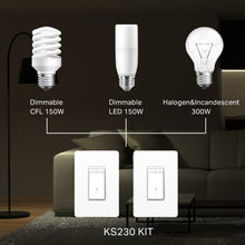 Load image into Gallery viewer, TP-Link Kasa Smart Wi-Fi Dimmer Switch, 3-Way Kit KS230 KIT_V2