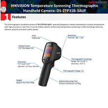 Load image into Gallery viewer, Hikvision Body Thermal Imager Camera - Thermographic Temperature Screening Handheld Camera DS-2TP31B-3AUF
