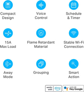 TP-Link Kasa Smart Wi-Fi Plug Mini, 4-Pack EP10P4