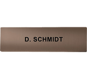 DoorBird Nameplate for D21x One Call Button Video Door Station Stainless Steel - Engraved - Bronze-Finish(V4A)
