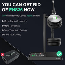 Load image into Gallery viewer, Yealink WH62 Wireless Telephone Headset Teams Certified for Office IP VoIP Phones PC Computer Laptop (WH62-MONO, for UC Optimized)