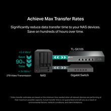 Load image into Gallery viewer, TP-Link TL-SX105 | 5 Port 10G/Multi-Gig Unmanaged Ethernet Switch | Desktop/Wall-Mount | Plug & Play | Fanless | Sturdy Metal Casing | Speed Auto-Negotiation