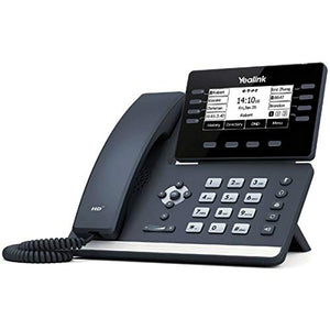 Yealink SIP-T53 Dual-Port Gigabit Ethernet Prime Business Phone and HD Voice with Yealink Acoustic Shield Technology (Small, Black)
