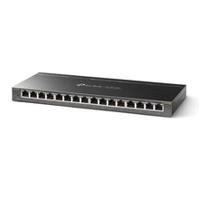 Load image into Gallery viewer, TP-Link 16 Port Gigabit Switch Unmanaged Pro Easy Smart Shielded Ports Fanless Desktop Sturdy Metal Traffic Optimization TL-SG116E Black