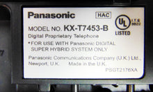 Load image into Gallery viewer, PANASONIC KX-T7453 3 LINE Screen Backlit Display SPKR Phone (Black) Proprietary KX-T7453-B