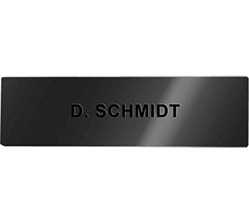 DoorBird Nameplate for D21x One Call Button Video Door Station Stainless Steel - Engraved - Titanium High Gloss(V4A)