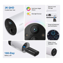Load image into Gallery viewer, TP-Link Smart Wire-Free Security Camera, 1 Camera System Tapo  C420S1