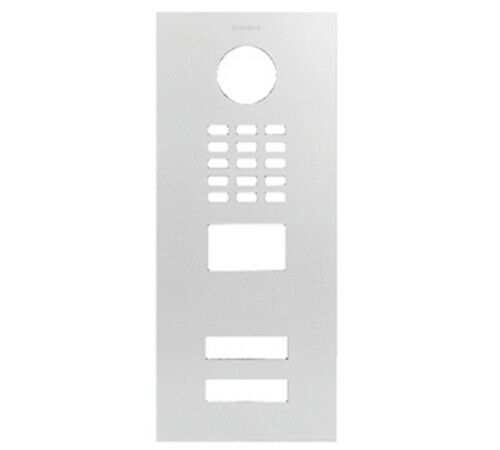 DoorBird Faceplate for D2102V IP Video Door Station Brushed Chrome Polished (V4A)
