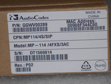 Load image into Gallery viewer, Audiocodes MP114 4FXS Ports - SIP Telephony MP114/4S/SIP
