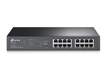 Load image into Gallery viewer, TP-Link 16-Port Gigabit PoE+ Easy Smart Managed Switch with 110W 8-PoE Ports | Unmanaged Plus | Plug and Play | Desktop/Rackmount | Metal | Lifetime TL-SG1016PE