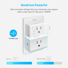 Load image into Gallery viewer, TP-Link Kasa Smart Wi-Fi Plug Mini, 2-Pack EP10P2
