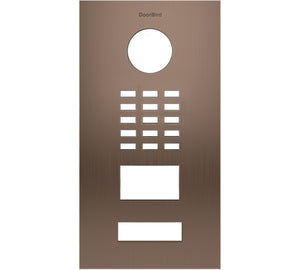 DoorBird Faceplate for D2101V IP Video Door Station Brushed Stainless Steel Bronze(V4A)